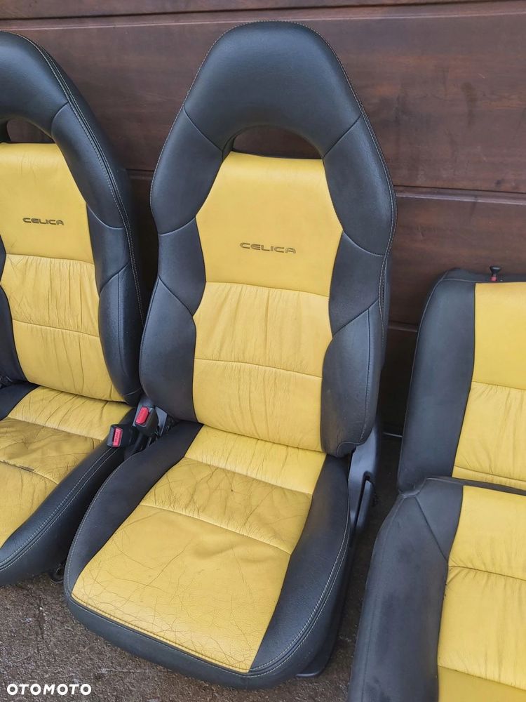 Toyota Celica VII 7 fotel fotele skóra przód tył - 4