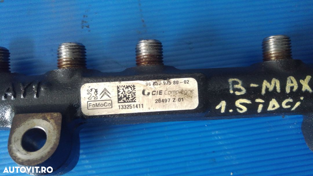 rampa injectoare ugjc 1.5 tdci  ford b-max fiesta focus 3 9685297580-02 - 2