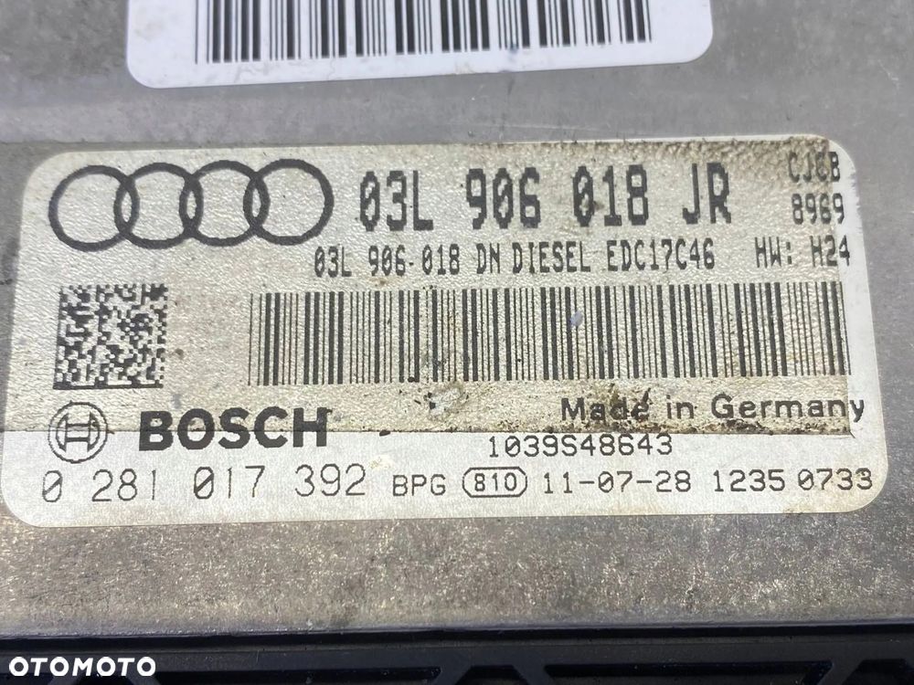 KOMPUTER STEROWNIK SILNIKA AUDI A4 B8 A5 8T 2.0 TDI 03L906018JR - 11
