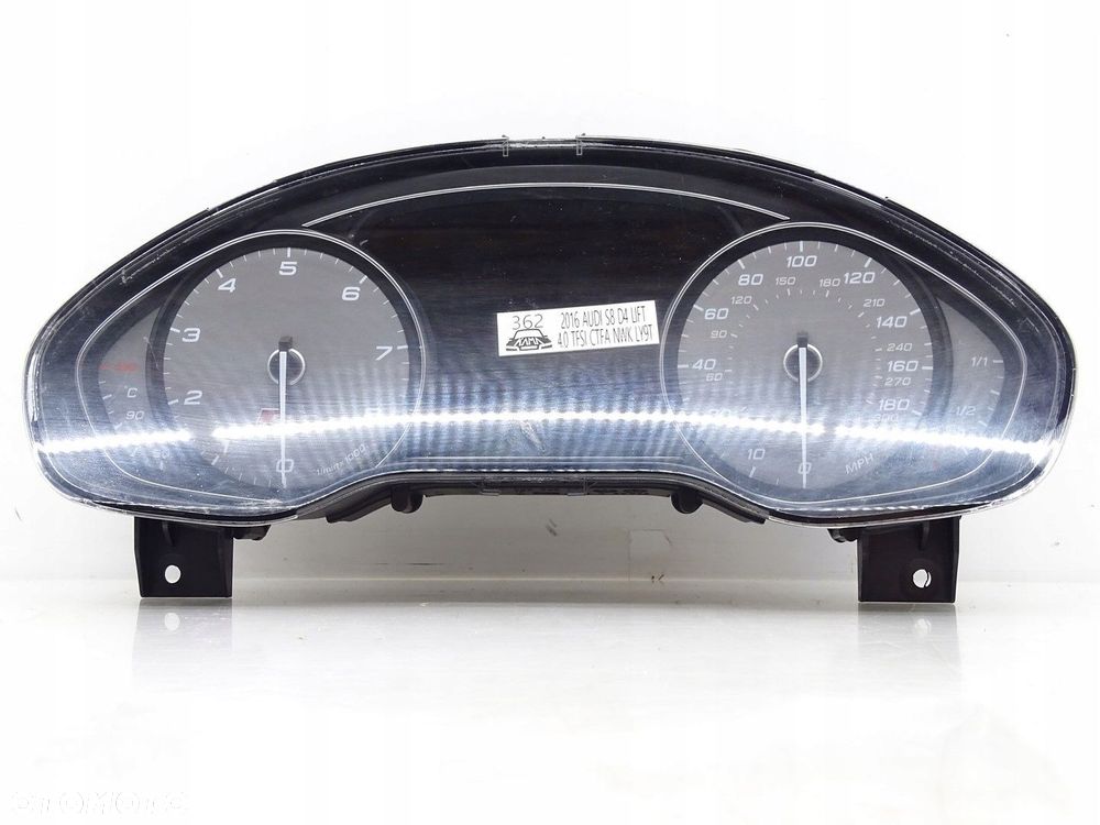 LICZNIK ZEGAR ZEGARY AUDI S8 D4 LIFT 4.0 TFSI CTFA CTF 16R 4H0920811G - 2