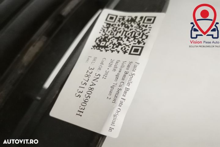 Fusta Spoiler Bara Fata Original In Stare Buna Cu Senzori Volkswagen V - 7