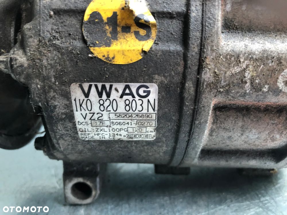 SP-10. Kompresor Sprężarka Klimatyzacji 6PK 1K0820803N Seat Altea Audi A3 8P 1.6 Benz 1,9 2,0 TDI - Wysyłka - 2