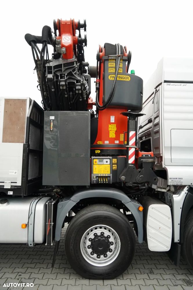 MAN TGS 41.480 / 8X6 / CUTIE + HDS PALFINGER PK 92002-SH F + FLY JIB 170 E / REACH 34 M / ÎNCĂRCARE MAX. 26.000 KG / RADIOCOMANDĂ / 5 SUPORTURI / 7 FUNCȚII / FULL SERVICE MAN / FULLINGER - 15