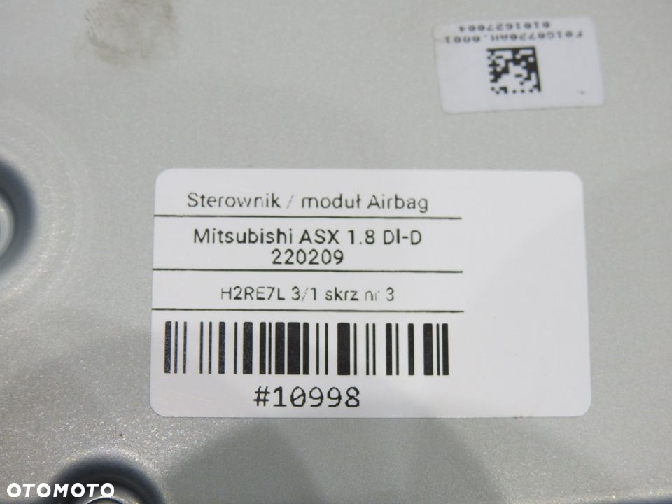 STEROWNIK MODUŁ AIRBAG MITSUBISHI ASX 8635A215 - 9