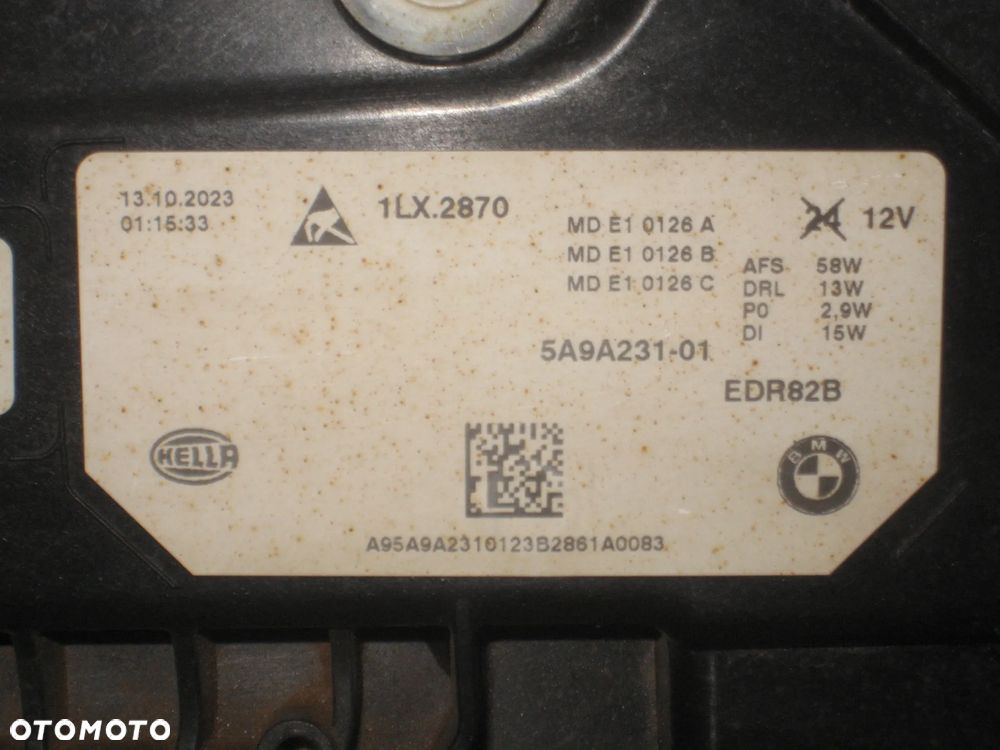bmw x1 u11 ix1 22-26r lampa przód prawa lewa full led 5a9a231 5a9a232 elektryk - 12