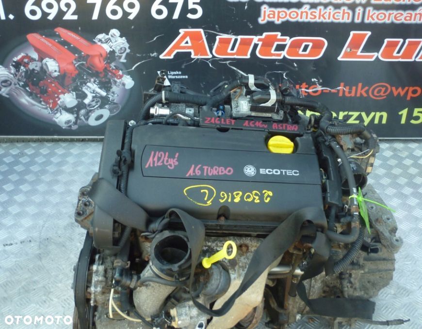 SILNIK KOMPLETNY OPEL ASTRA 1.6 TURBO Z16LET 112 TYS - 1