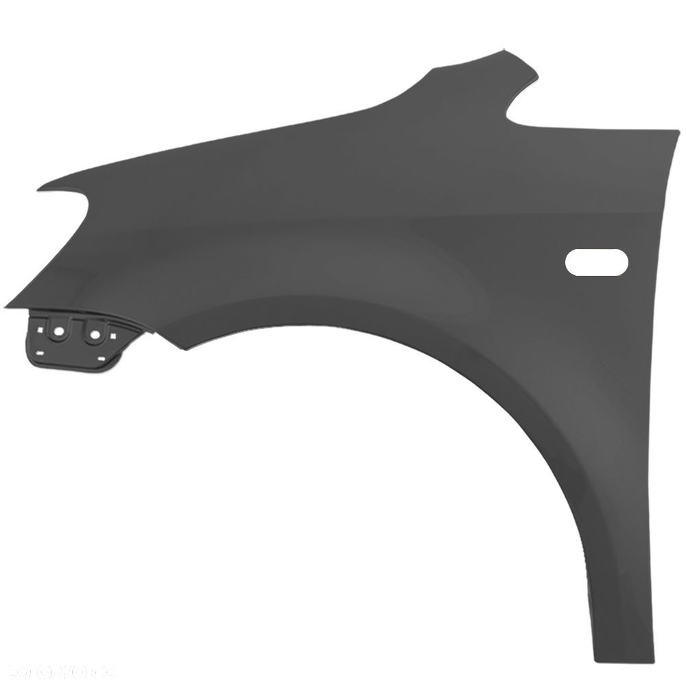 BLU Błotnik VOLKSWAGEN VW CADDY 3 LIFT LH7W lewy szary 2010-2015 przód NaturGrau - 2