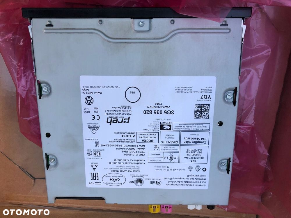 CZYTNIK MULTIMEDIA PASSAT B8 NAWIGACJA 3G5035820 - 1