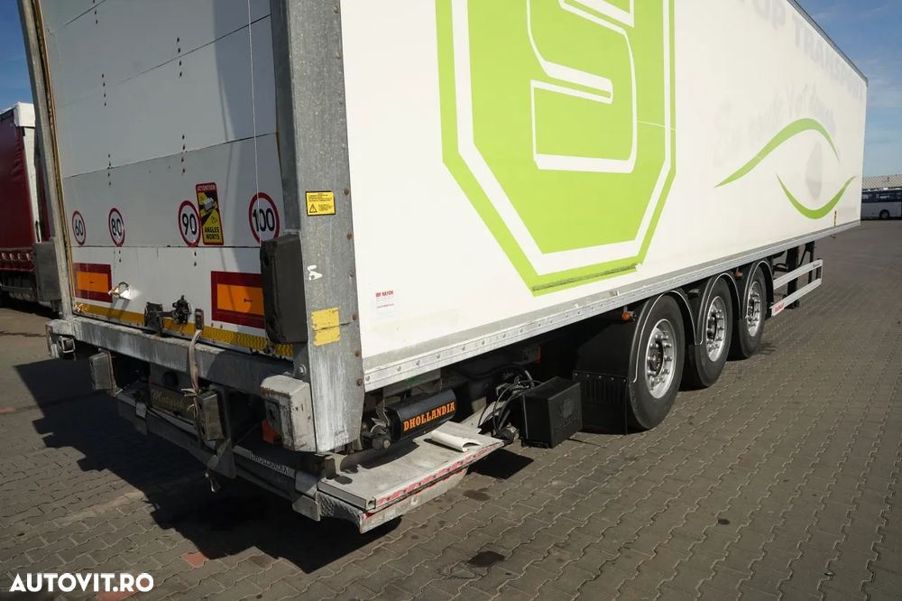 Fruehauf ONTAINER / DHOLLANDIA LIFT / 2x AXE RIDICATIVE / PODEA RESISTENTĂ / SAF / OBLOANĂ RULANTĂ - 13