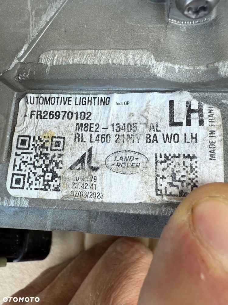 LAMPA LEWA Land Rover Range Rover L460 Type LK ORYGINAŁ IDEALNA - 6