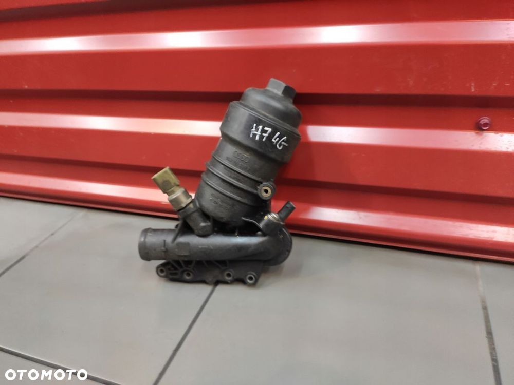 AUDI 3.0TDI A7 4G A6 C7 Q7 PODSTAWA OBUDOWA FILTRA OLEJU KPL ORYGINAŁ BDB - 2