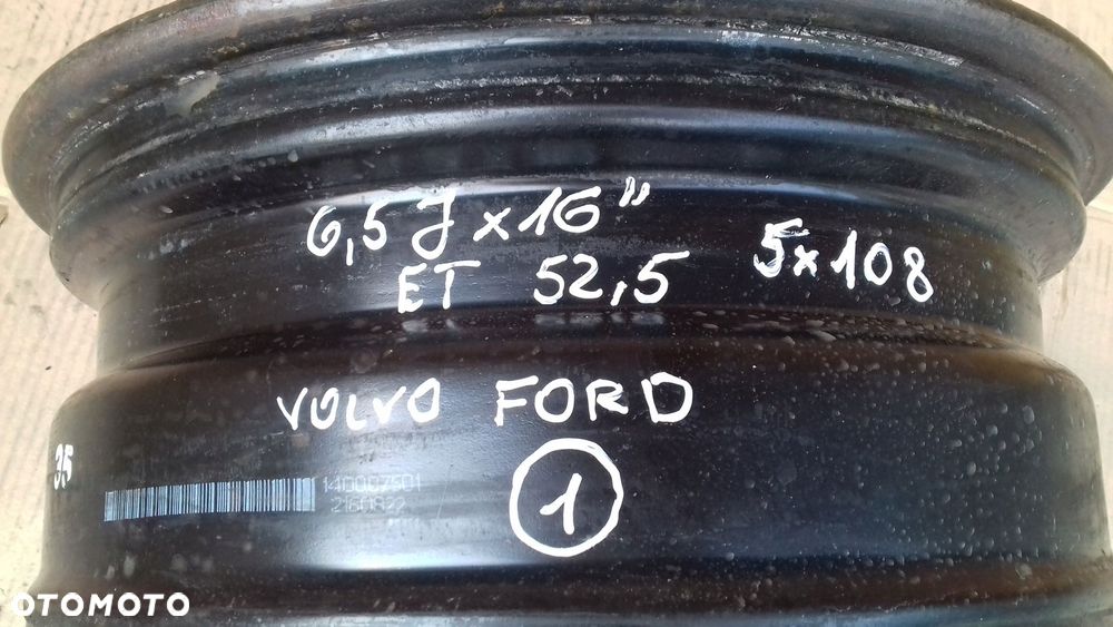 felga stalowa ford volvo 6,5jx16'' 5x108 et52,5 - 4