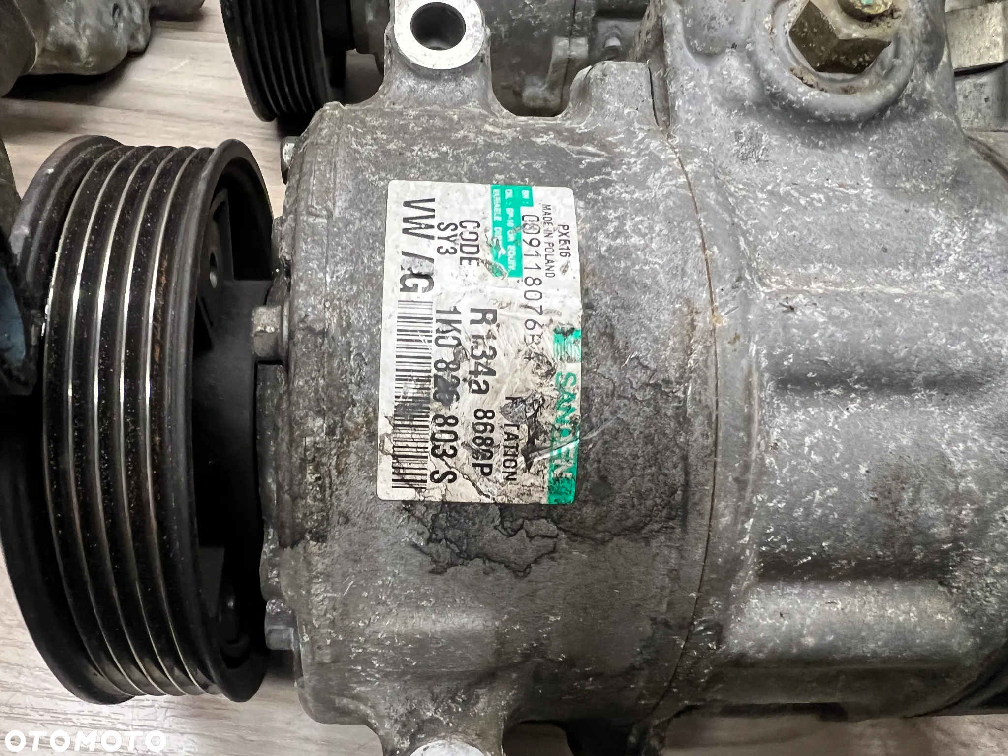 KOMPRESOR SPRĘŻARKA KLIMATYZACJI VW GOLF 5 V JETTA EOS 1K0820859S 1K0820803F - 8
