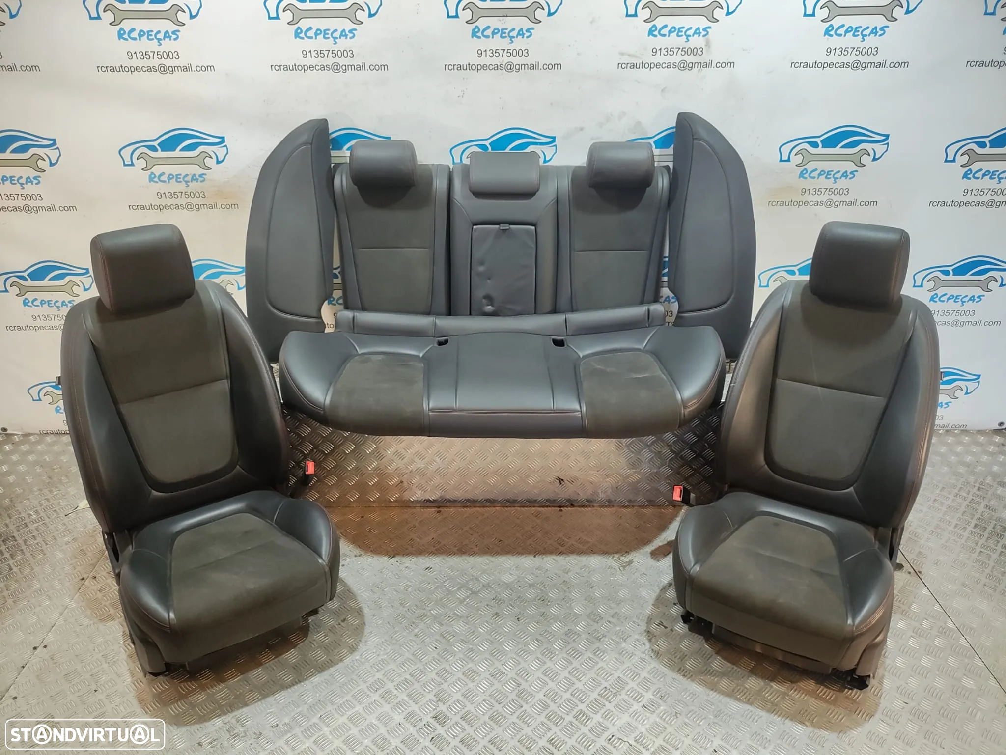 Conjunto Bancos em Pele Elétricos Jaguar XF X250 - 9