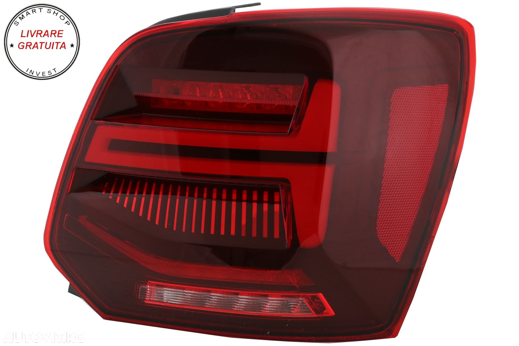 Stopuri Full LED VW POLO 6R 6C 61 (2011-2017) Semnal Dinamic Led Vento Look- livrare gratuita - 4