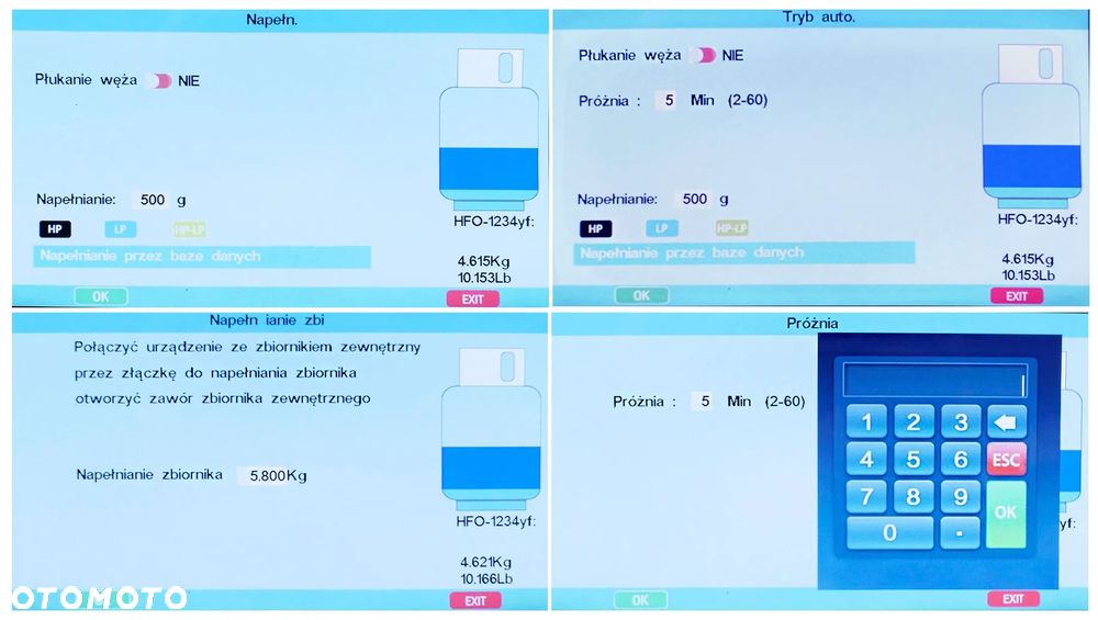 Stacja Klimatyzacji AC-ECO Kupczyk czynnik R134A R1234YF Menu PL Automat - 17