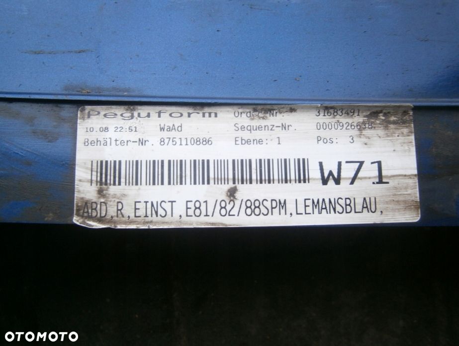 LISTWA PROGOWA PRAWA BMW E81 E82 E88 M-PAKIET - 4