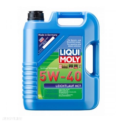 Ulei motor Liqui Moly Leichtlauf HC7 5W40 (1347) (2309) 5 Litri - 1