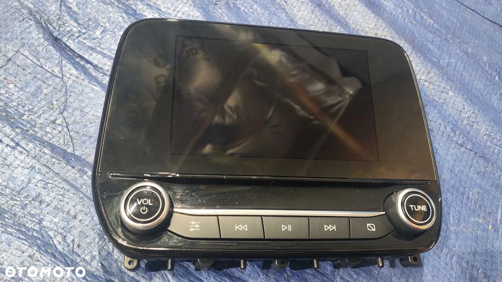 RADIO NAWIGACJA WYŚWIETLACZ EKRAN KOMPLET ZESTAW H1BT-18B955-GD H1BT-18C815-HL FORD FIESTA MK8 - 2