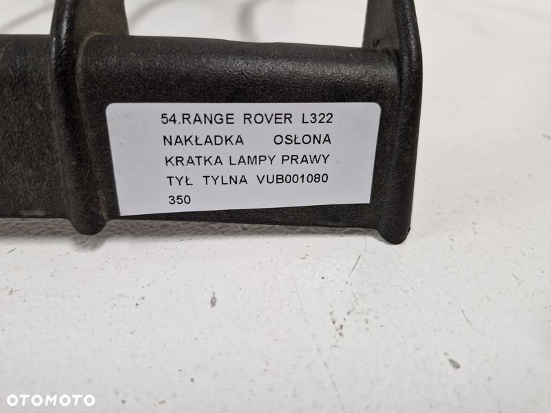 range rover l322 nakładka osłona kratka lampy prawy tył prawa tylna vub001080 - 4