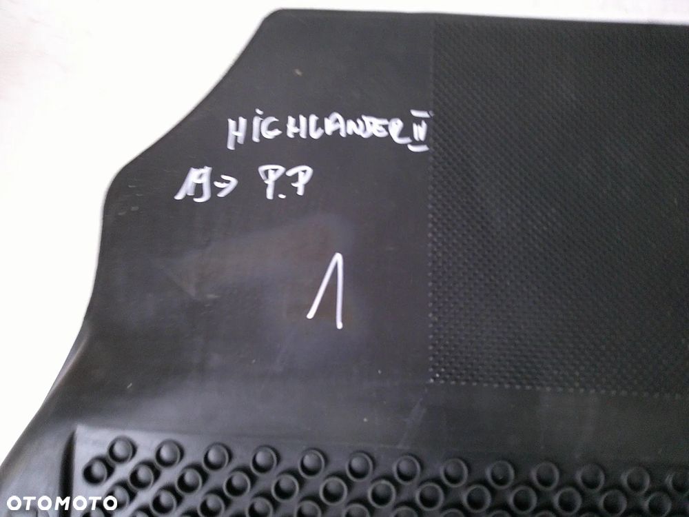 toyota highlander komplet 3 rzędy dywaniki przód nowe oryginał gumowe - 6