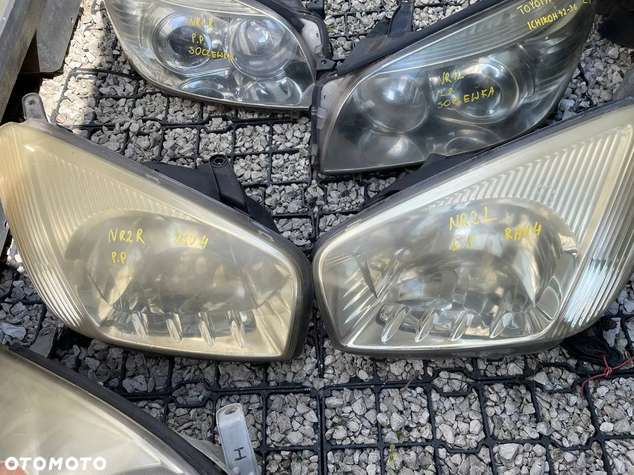 REFLEKTORY LEWE PRAWE TOYOTA MIGACZE HALOGENY LAMPA DO TABLICY - 3