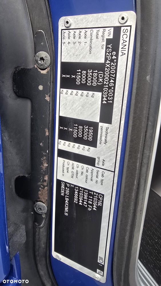 Scania P250 Euro 6 21 palet super stan niski przebieg rama do zabudowy kurierka laweta - 34