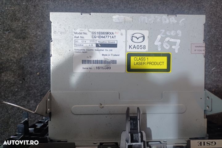 Radio cd GS1E669RXA Mazda 6 GH [facelift] [2009 - 2013] wagon 2.2 MZR - 4
