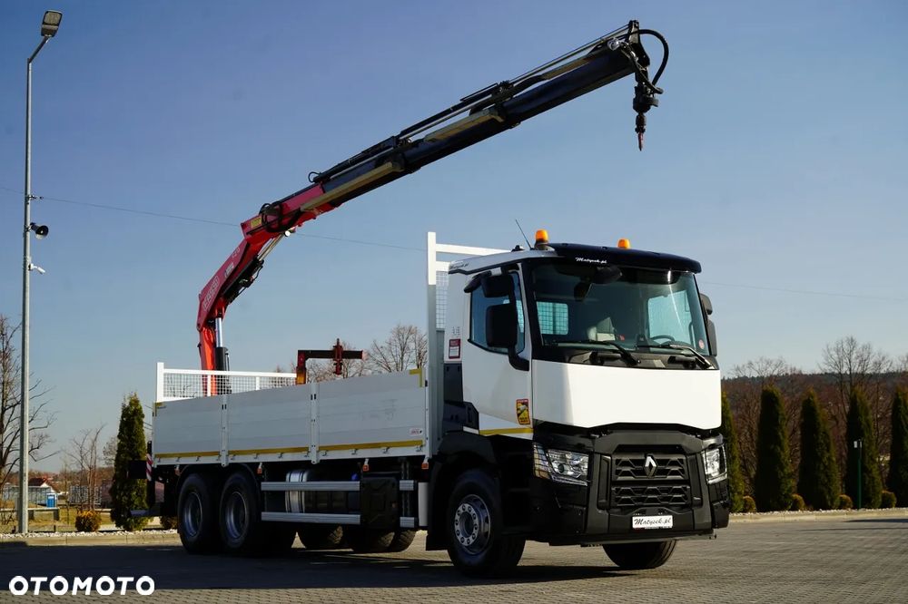Renault C 430 / 6x4 / SKRZYNIOWY 7,2 M + HDS FASSI F215A / WYSÓW 10 M / STEROWANIE RADIOWE / WIDŁY / ROTATOR - 6