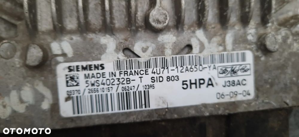 Ford Focus mk2 C-MAX 2.0 tdci 136 km Zestaw startowy 6m51-12a650-te 4u71-12a659-ya sid803 5ws40232b-t 4m5t-14a073-dc 4m5t-10849 - 3