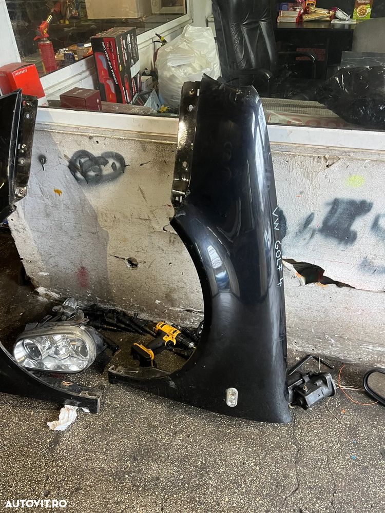 Aripa stanga/Aripa dreapta fata VW Volkswagen Golf 4 negru - 2