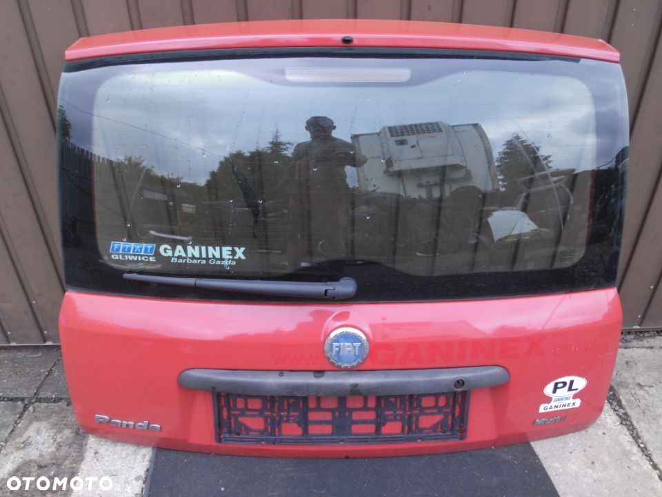 KLAPA TYŁ TYLNA FIAT PANDA CZERWONA - 1