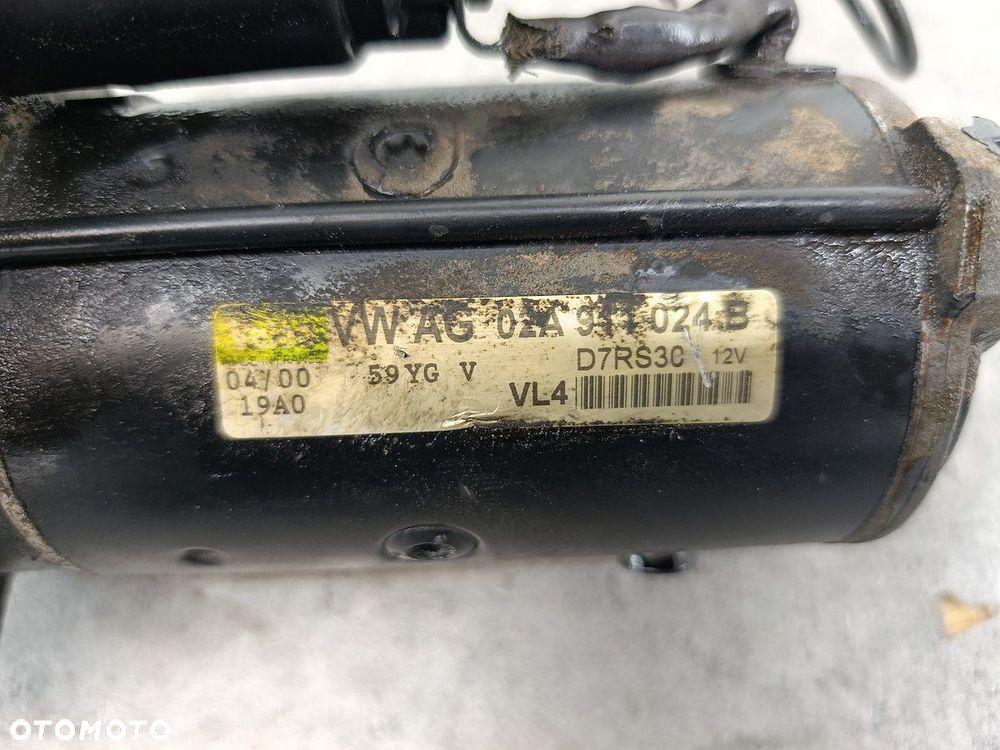 ROZRUSZNIK VW GOLF IV 02A911024B D7RS3C  VALEO 1.9 TDI - 6