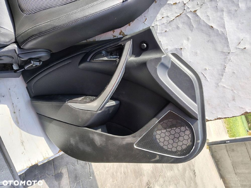 FOTEL FOTELE BOCZKI KANAPA KOMPLET CZARNE PÓŁSKÓRA OPEL ASTRA 4 IV J KOMBI - 15