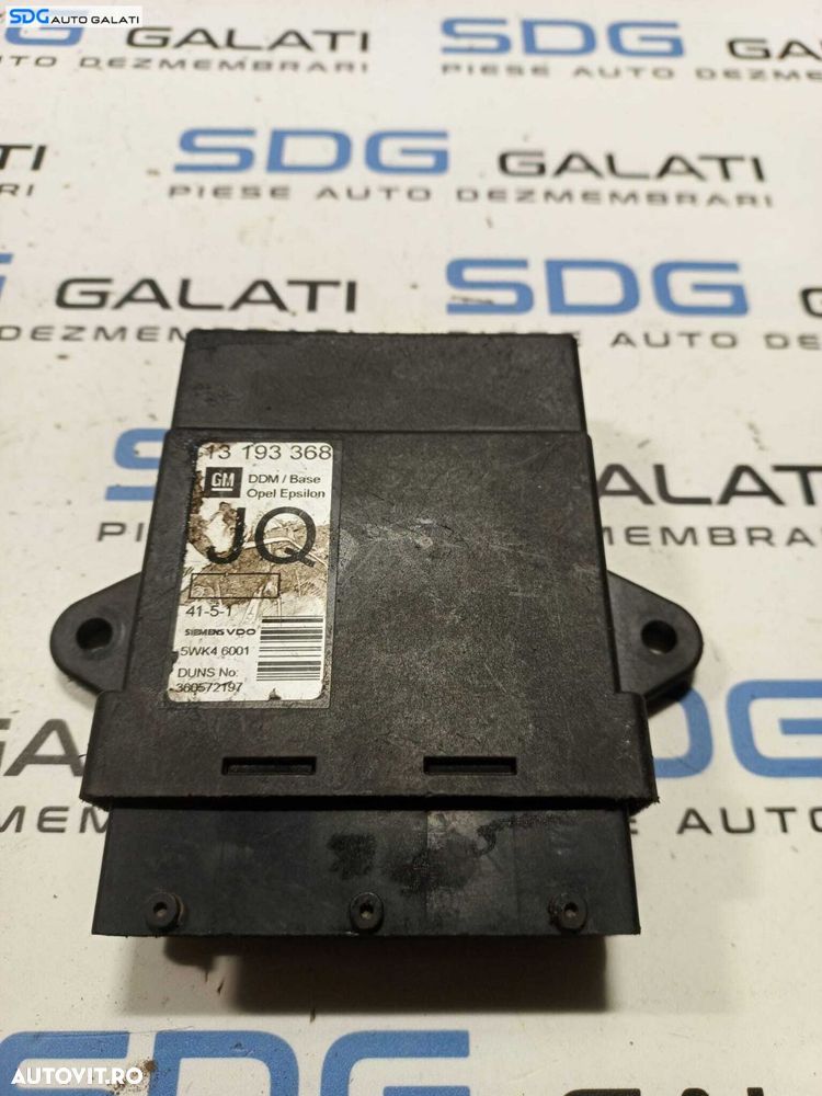 Modul Calculator Releu Confort Control Usa Portiera Dreapta Fata Opel Vectra C 2002 - 2008 Cod 13193368 JQ [L0672] - 1