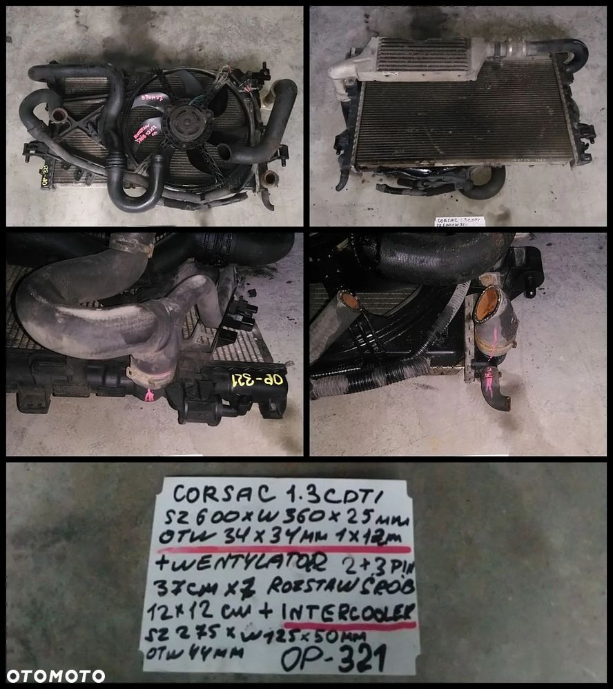 OPEL DAEWOO SAAB CHŁODNICA WODY AUKCJA NR1 - 26