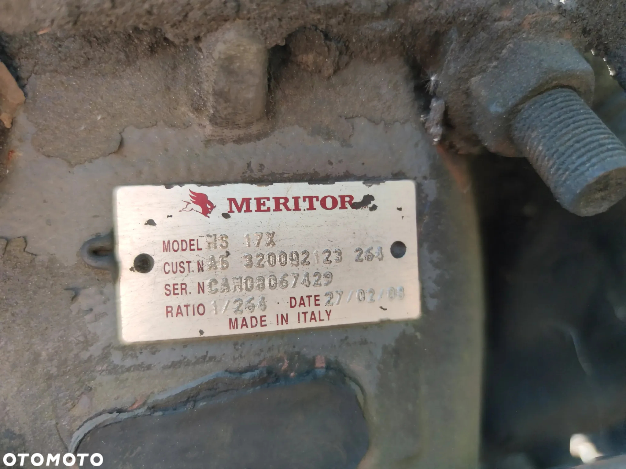 MERITOR MS 17X (1/264) most napedowy, wkład mostu Renault DXI - 2