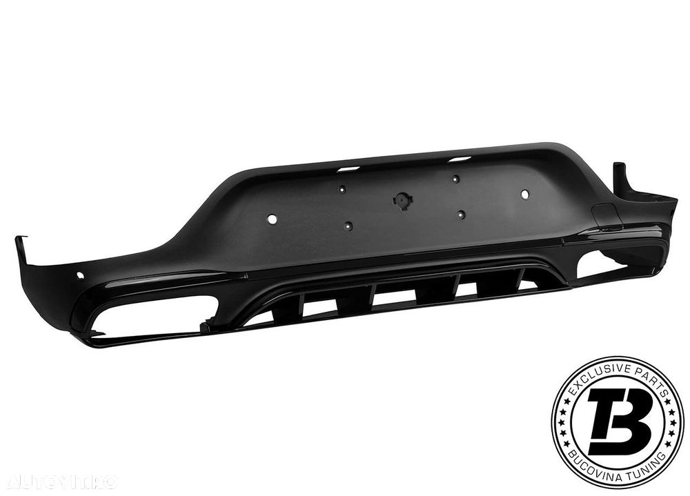 Difuzor Bara Spate cu Ornamente compatibil cu Mercedes GLC C253 63 Design - 2