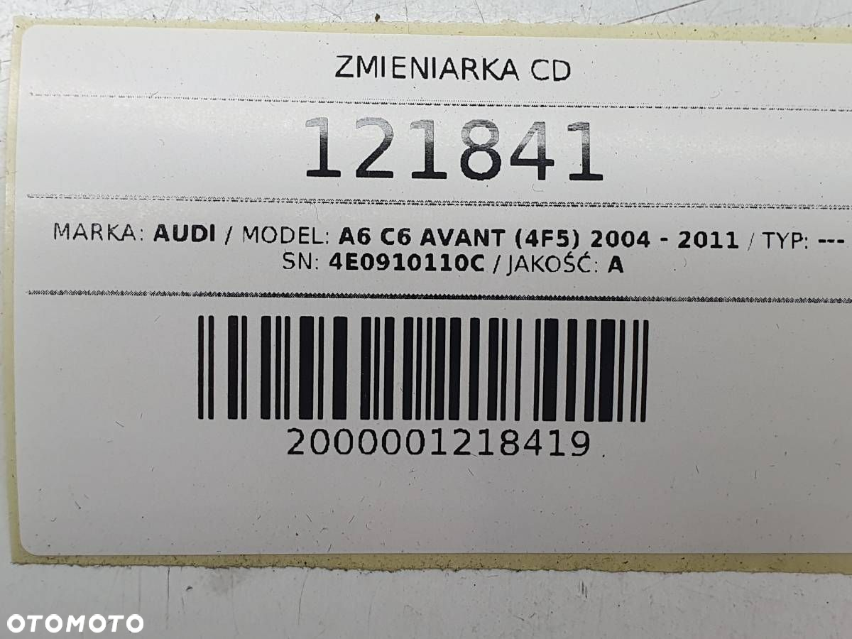 ZMIENIARKA PŁYT CD AUDI A6 C6 4E0910110C - 6