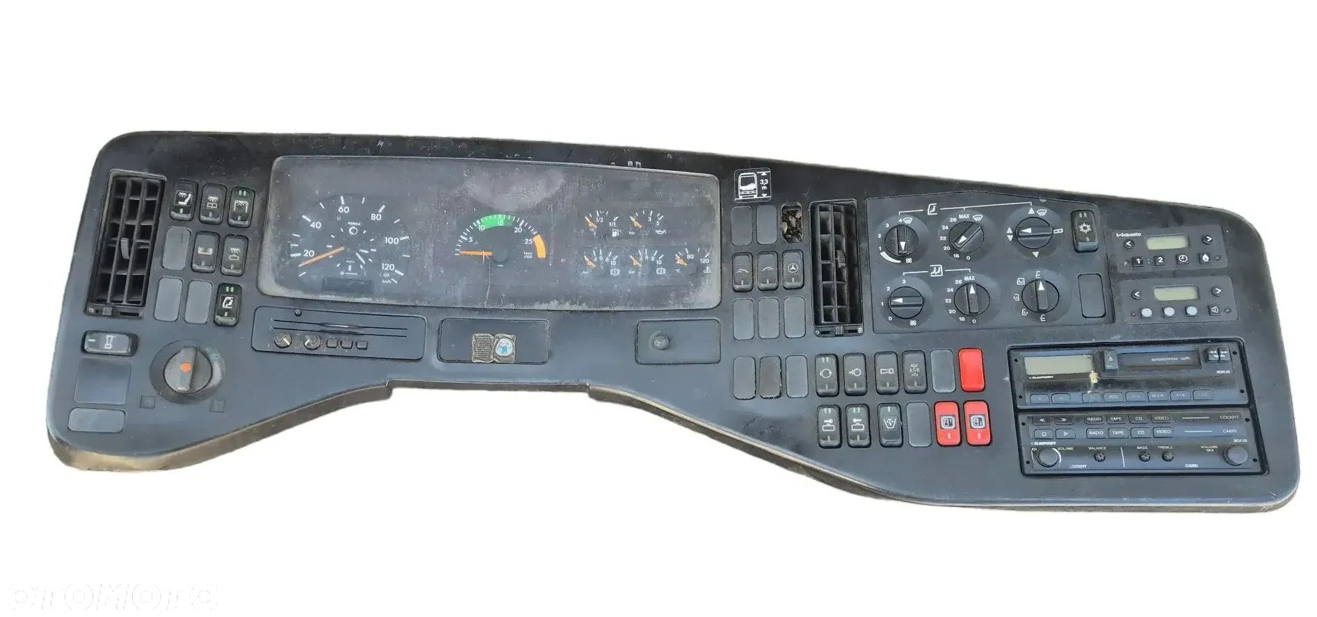 DESKA ROZDZIELCZA KOMPLETNA PANEL RADIO ZEGARY LICZNIK MERCEDES TOURISMO  0045402347 A0045402347 - 1