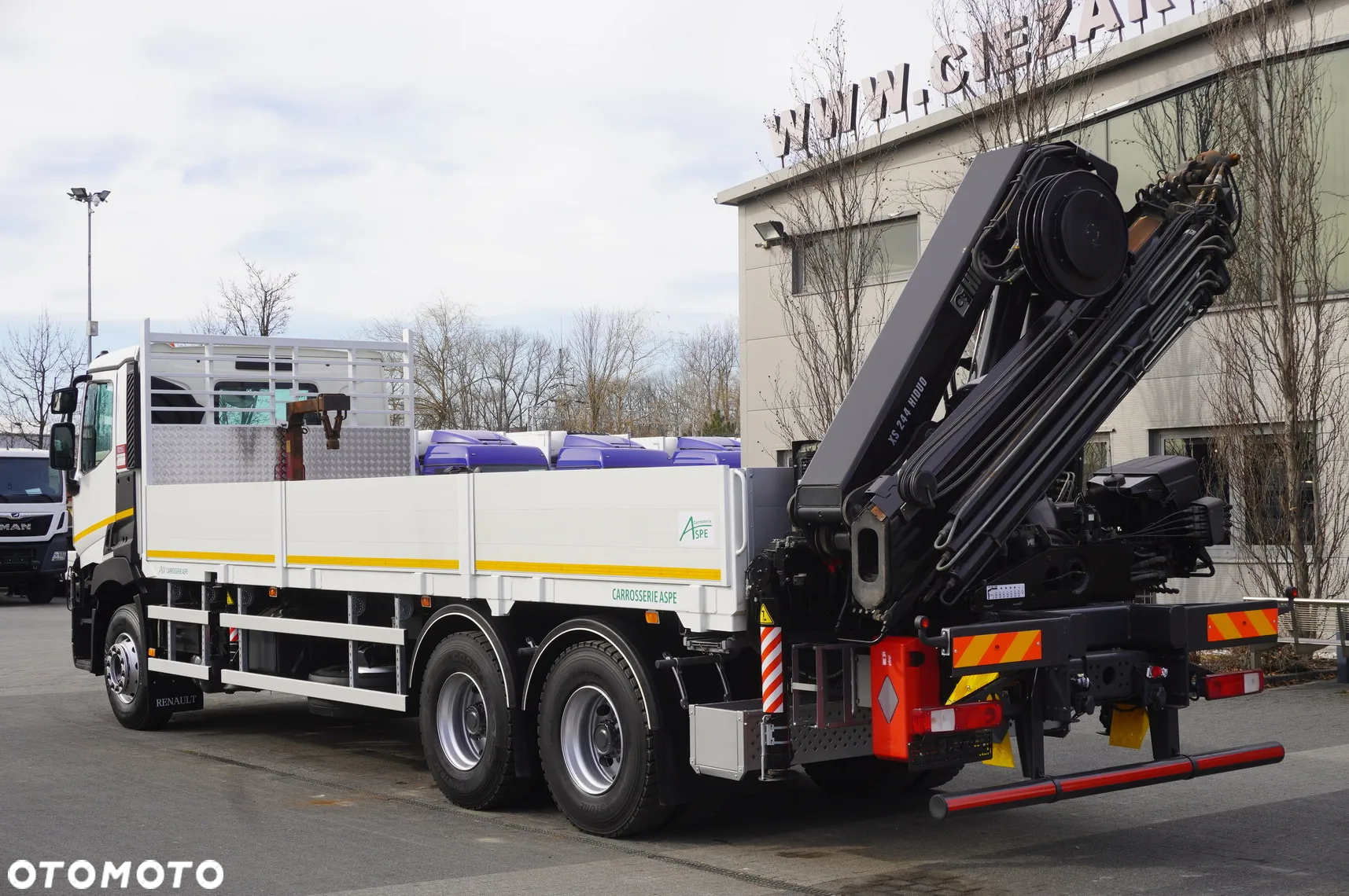 Renault C430 / Dźwig HIAB 244 EP-5 HIDUO 8400 kg 15 m / Platforma z kłonicami - 4