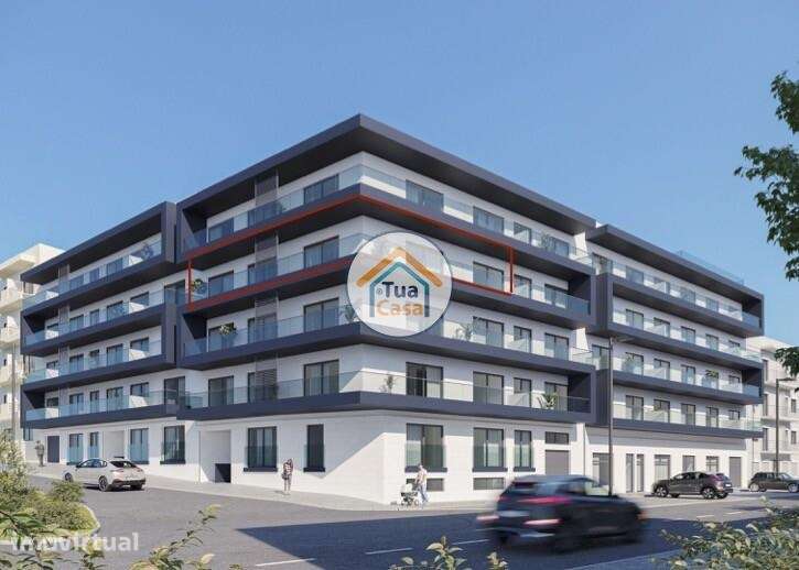 Fantastico apartamento T1 novo com piscina e garagem em Olhão - Grande imagem: 4/27