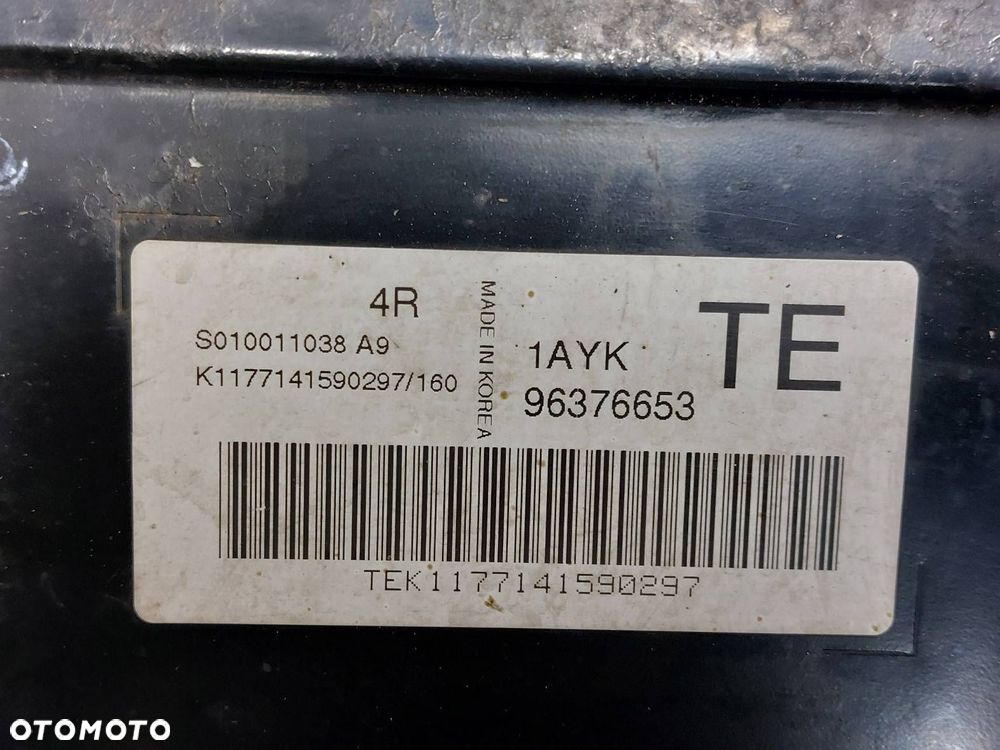 ZESTAW STARTOWY CHEVROLET AVEO I 1.2 8V 96376653 96190176 96540563 96540559 - 2