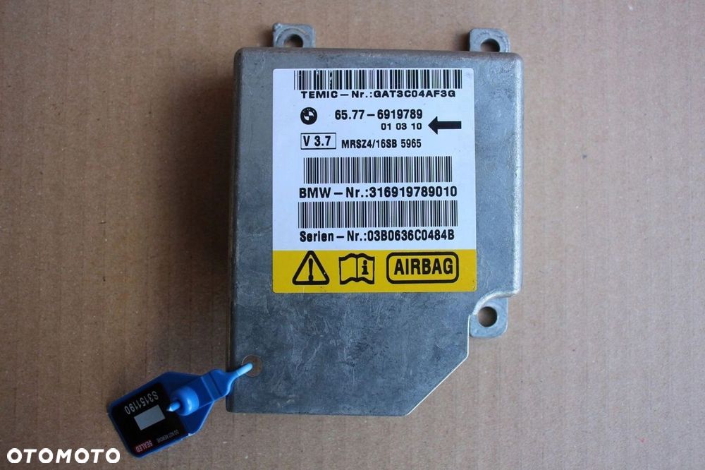 Moduł sensor poduszek AIRBAG BMW 5 e39 6919789 V 3.7 - 1