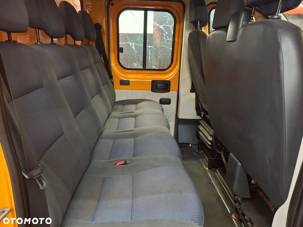 Citroën Jumper Ducato Doka Dubel Kabina Brygadówka Skrzynia Pomarańczowy Służba Drogowa Służba Autostradowa Plandeka Kamera Cofania Hak Webasto Klimatyzacja Niski Przebieg 99 Tyś Km 7 Osób - 19