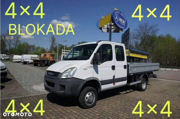 Iveco 45C15 4x4 doka brygadówka skrzynia wywrotka HDS żuraw