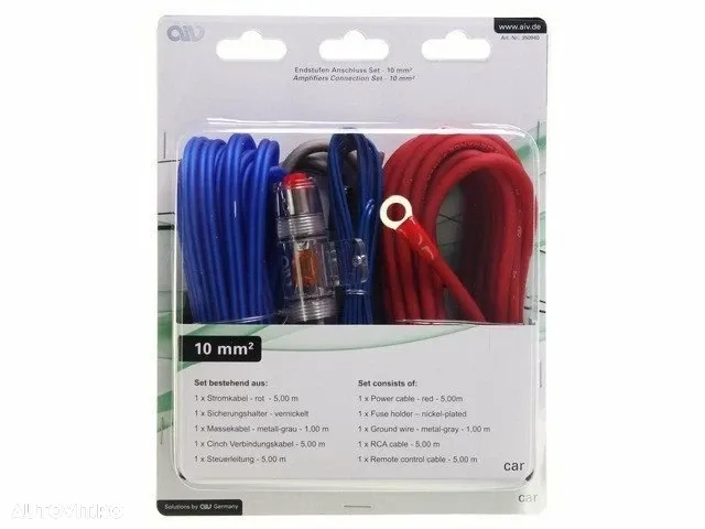 Kit Cablu Subwoofer AIV 350940 - 10 mm - 3