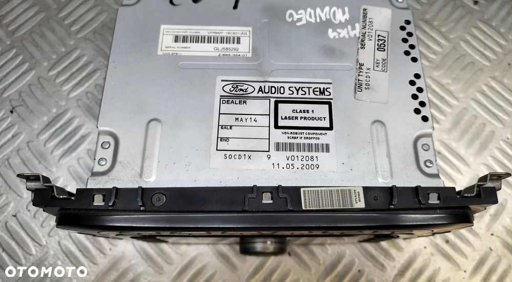 RADIO ODTWARZACZ CD FORD MONDEO MK4 7S7T-18C939-CD Z KODEM - 2