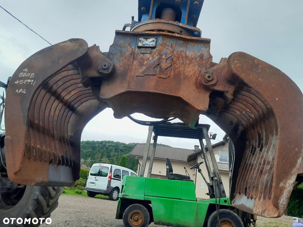 Chwytak hydrauliczny Arden S1201 na dwóch siłownikach obrotowy sortujący waga 1430kg. - 3