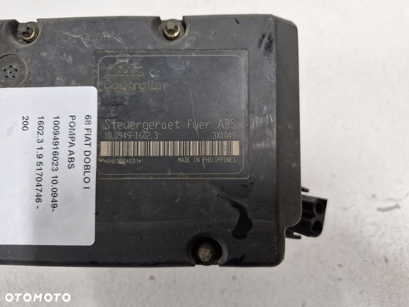 FIAT DOBLO I 1.9 JTD POMPA ABS 10094916023 10.0949-1602.3  51704746 - 9